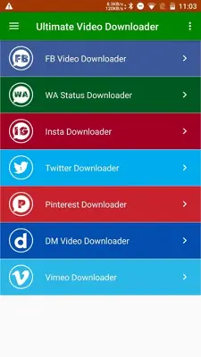 Ultimate Video Downloader - Social Downloader android App screenshot 1